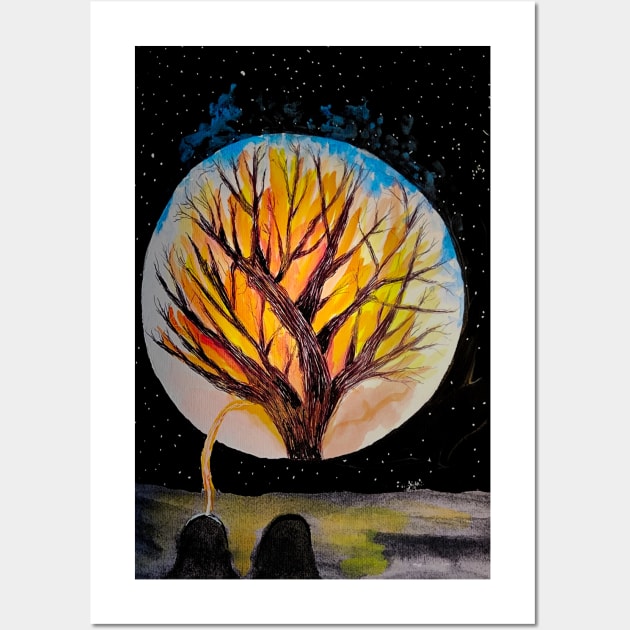 Burning Bush Wall Art by teenamarie23art